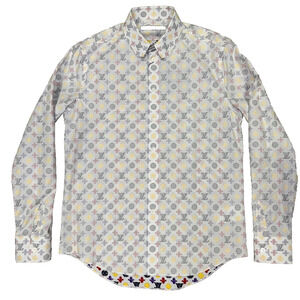 Louis Vuitton LVSE Regular Long Sleeve DNA Logo Monogram Button Up Down Shirt M